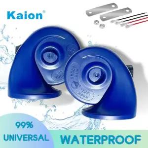 크락션 12V 130DB 슈퍼 방수 차량용 달팽이 공기 트럭 오토바이 경적 듀얼 톤