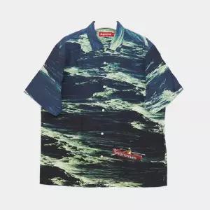 슈프림 레드 보트 로고 숏슬리브 반팔 남성 셔츠 SS25S43 MULTI