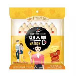 맥스봉 치즈 455g 35gx13개입 CJ/간식용/소시지/소세지/탕비실/학교/유치원/어린이집/오리지널/등산