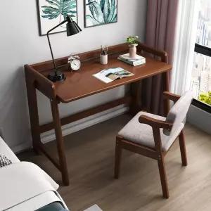 북유럽 접이식 원목 공부책상 빈티지 원룸 접는 호두나무 싱글 테이블 80x45x78cm