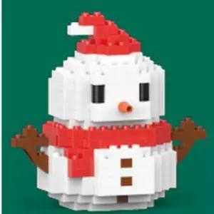 (선택 산타나노블럭 5종세트)크리스마스답례품 블록 산타 미니