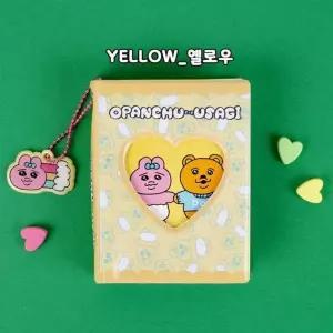 빤쮸토끼 미니북 옐로우 카드바인더 탑로더보관포토홀더 프레임 케이스 로더 로더앨범 포카 포카함 포토함