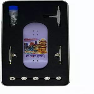 리파이 프로 핑거보드 34 * 96mm 메이플 우드 데크 UV 프린팅 그래픽 4.0 트럭 및 5개의 우레탄 65d