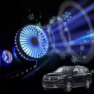 G4렉스턴 차량용 송풍구 호환 선풍기 시즌3카 자동 트럭 화물 용선 카팬 자동용 차선 서큘레이터