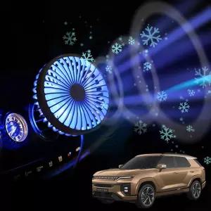 액티언 2세대 차량용 송풍구 호환 선풍기 시즌3카 자동 트럭 화물 용선 카팬 자동용 차선 서큘레이터