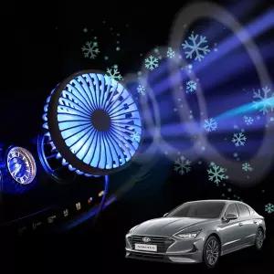 쏘나타DN8 차량용 송풍구 호환 선풍기 시즌3구형 USB포트 미니 휴대용 용선풍기 자동차 용에어서큘레이터 L