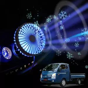 뉴포터 차량용 송풍구 호환 선풍기 시즌3구형 USB포트 미니 휴대용 용선풍기 자동차 용에어서큘레이터 LED