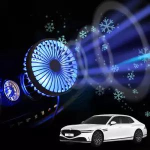 G90 차량용 송풍구 호환 선풍기 시즌3쿨링팬 무드등 각도조절 숭거치 시원한 미니 작은 용써큘레이터 용서