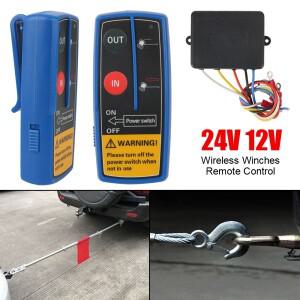 전기 윈치 리모컨 무선 듀얼 핸드셋 스위치 컨트롤러  ATV SUV 트레일러 자동차 액세서리 24V 12V