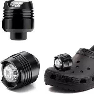 충전식 클로그 라이트 2PCS 3가지 모드의 LED 신발 클립 손전등 걷기 달리기 캠핑을 위한 방수 참 액세서리