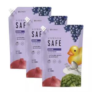 세이프 주방세제 천연미네랄 오리지널 리필 1L x 3개