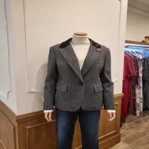 [AK수원점]  해링본 울 원버튼 재킷 B244WJ2180