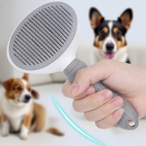 고양이와 강아지를 위한 애완동물 그루밍 빗 원클릭 털 제거 특별한 디자인 엉킴 방지 및 털갈이 관리에 이