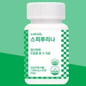 웰러스 엔 위드바이오 스피루리나  60정