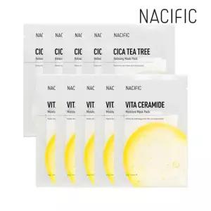 네시픽 마스크팩 시카 티트리 릴렉싱 x5개+비타 세라마이드 모이스처 x5개