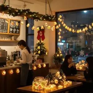 (사이즈즈 1.5미터 10구)크리스마스 led 조명 창문 트리 전구 다용도 멀티 산타 눈사람 루돌프 파티 꾸미기