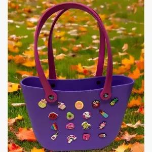 롱타임헬씨 수영장 헬스  가방 실리콘 에코백 방수 핸드백 대용량 커스텀 크리스마스 파츠 가방꾸미기