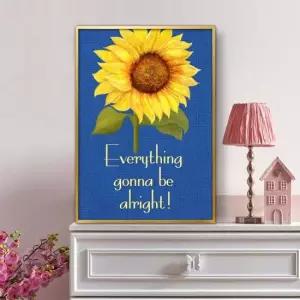 풍수인테리어 해바라기그림 액자 A3 5SUN3 풍수그림 돈들어오는 부자되는그림