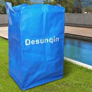 2개의 휴대용 손잡이가 있는 대형 수영장 커버 수납 가방 지상 43.3 X 21인치 겨울 용기 대용량 방수