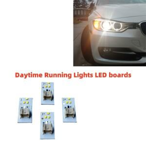 밝은 흰색 DRL LED 보드 주간 주행등 모듈 63117398766 2011- BMW 호환 F30 F31 F34 GT 제논용