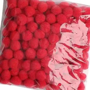 글샵 공예용 뿅뿅이 30MM 빨강 아동미술교재 환경미화 폼폼이