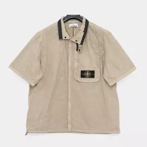 스톤아일랜드 와펜로고 나일론 파나마 TC 반팔 남성 셔츠 K1S151200028 S0069 V0094