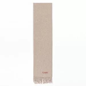 (당일) 25SS 아크네 스튜디오 핑크탭 오트밀 멜란지 울 프린지 머플러 CA0210 633