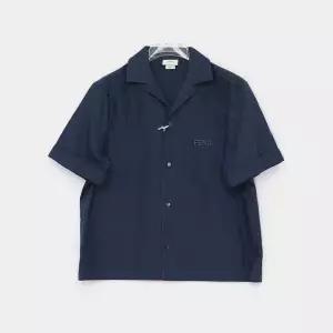 펜디키즈 FENDI포켓자수로고 FF올오버 반팔 남아 셔츠 JMC188 AS64 F1I11/10A