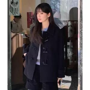 MIND BRIDGE WOMEN W울라이크 오버핏 더플 하프 코트