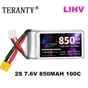 TERANTY HV 배터리 2S 7.6V 850mAh 100C 리포 RC FPV 레이싱 카 드론 헬리콥터 쿼드콥터 부품