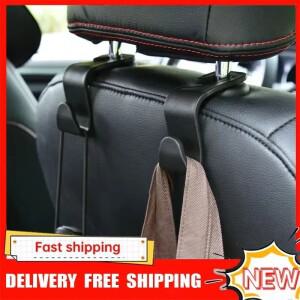 4개입 자동차 정리함 보관 홀더 시트 뒤쪽 후크 차량용 행거 클립 내부 장식품 쇼핑백 액세서리용