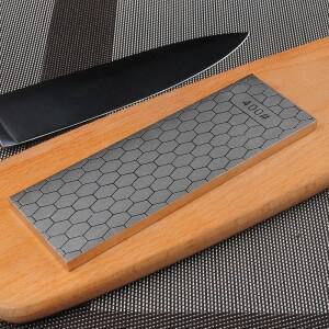 [비디오] RSCHEF 400 1000 그릿 그레인 양면  디자인 다이아몬드 나이프 샤프닝 스톤 아이스 스케이트 금속