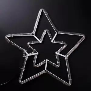 대형 크리스마스별 성탄별 벽장식 백색 성단 전구 테라스 조명 캠핑 연말 불빛 교회