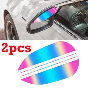 컬러풀 자동차 백미러 레인 아이브로우 셀러 방수 스노우 쉴드 커버 액세서리 2개