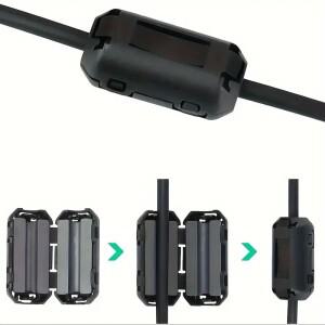 케이블 차폐용 스냅 마그네틱 링 페라이트 필터 탈착식 EMC 내경 5mm 11mm 13mm 디가우징 6개 10개