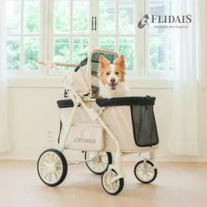 플리다스 일체형(웨건형) 원터치 강아지 유모차 개모차 반려견 대형견 중형견 애견