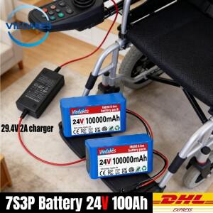 7s3p 배터리 24V 100Ah 리튬 팩 전동 휠체어 휴대용 스케이트보드 및 장난감 자동차용 호환성