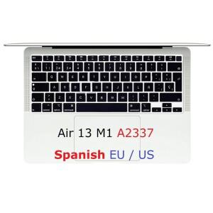 Macbook Air 13 2020 M1 칩 A2337 용 소프트  스킨 미국 EU 실리콘 키보드 커버 노트북