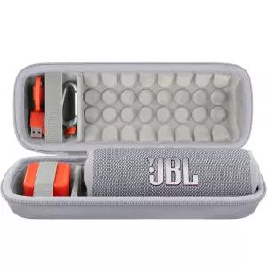 Khanka JBL Flip 7/Flip 6 방수 휴대용 블루투스 스피커 보호 케이스 케이스만 포함 (화이트) 819003