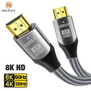 8K HDMI to 2.1 케이블 48Gbps 초고속 60Hz 4K HDMI2.1 (스위치 PC 노트북 TV 스마트 기기용) 길이 1M 12M