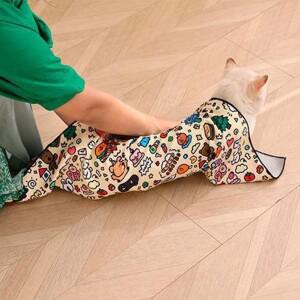 고양이 구속 랩 자체 접착 손질 개를 위한 물린 방지 스크래치 탈출 싸는