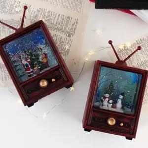 [에스에스리빙]1978 TV 크리스마스 오르골 워터볼 LED 스노우볼 무드등 조명 (USB포함)