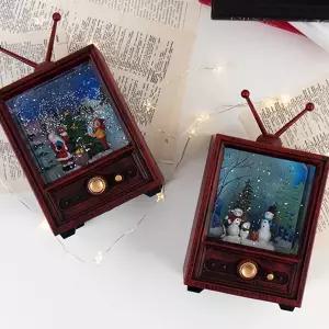 1978 TV 크리스마스 오르골 워터볼 LED 스노우볼 무드등 조명 (USB포함)