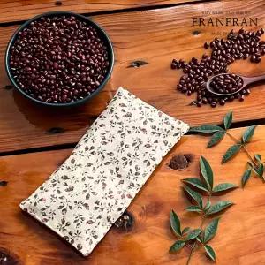 프란프란 국산 순면 눈 팥찜질팩 곡물 팥주머니 안대 코 비강 핫 온열 온찜질 베이지 꽃무늬