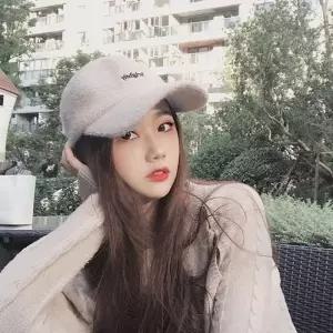 보들보들 자수 여성 겨울 캡모자