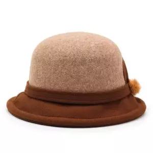 (색상 브라운)요기네 여성 겨울모자 방한모 사파리모자 벙거지모자 겨울 버킷햇