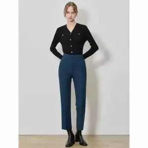 [하프클럽/르오트]스트레치 세미플레어 밴딩 팬츠