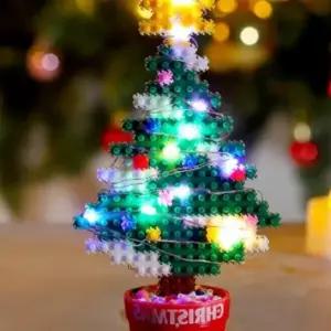 ( )크리스마스 트리 LED 패키지 DIY 디폼 블럭 아동 키즈 장난감 대량주문 단체 선물 행사 이벤트 연말