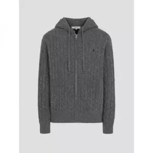 BEANPOLE MEN 케이블 후드 집업 카디건 - 그레이