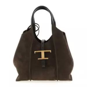 TOD`S  25FW T 타임리스 스웨이드 쇼퍼백 미니  XBWTSBA9100P3A S808)